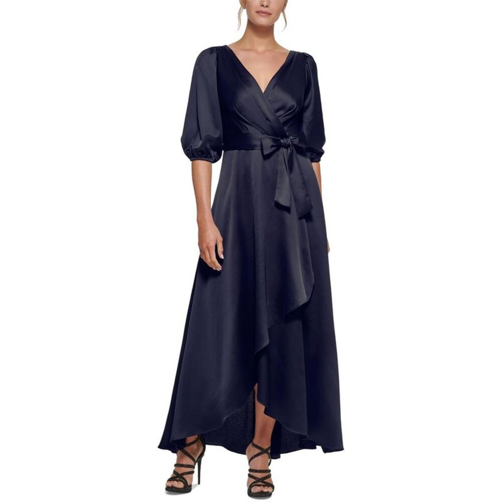 DKNY Midnight Blue Wrap Maxi Dress